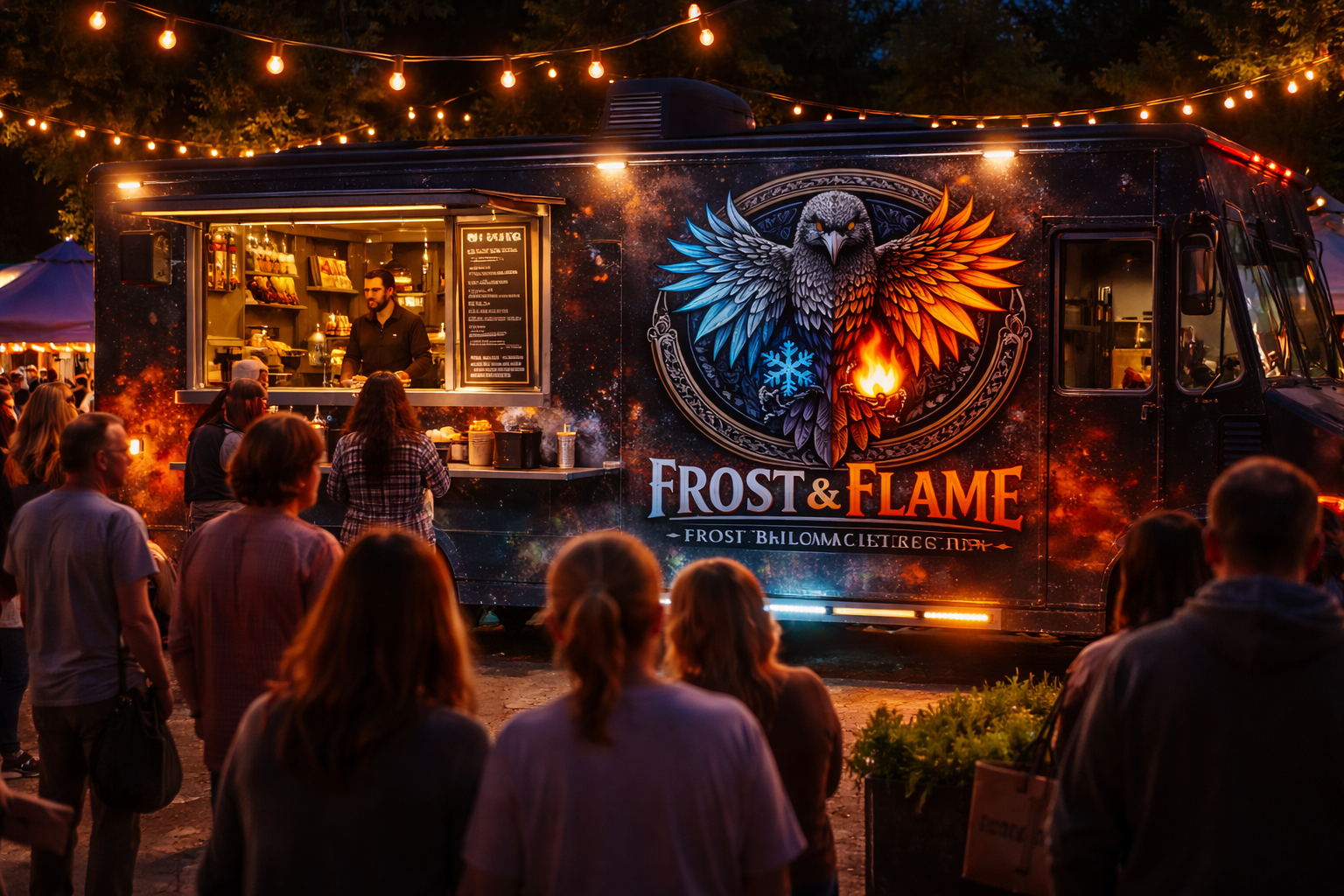 Frost & Flame menu and food